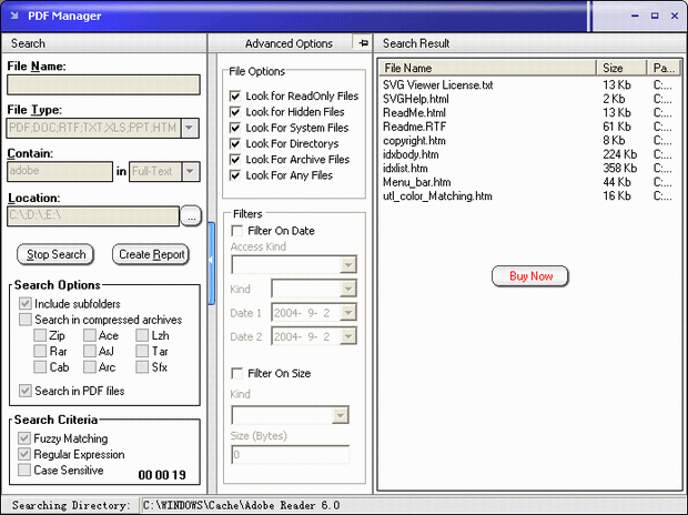 Screenshot of PDF Manager